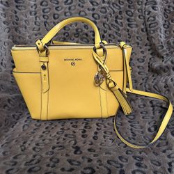 Yellow Michael Kors Crossbody