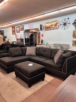 🔥Hot Deal🔥Brand New Reversible Sectional with Ottman $899, Payment available, Delivery Available
