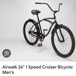 Airwalk 26” Men’s 1speed Cruiser Bicycle 