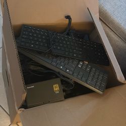 Random Computer Parts And Peripherals (Asus ROG Strix Computer Case, CPU Cooler And Power Supply)