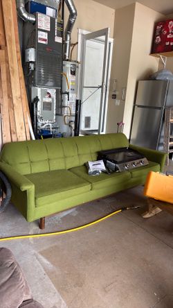 Vintage green couch