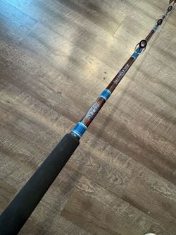 (Murrieta) Seeker Salty Crew SS6470 7’ 40-60 conventional salt water fishing rod.