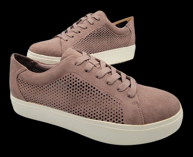 Dr Scholl's Kinney Lace HIDRANGEA Platform Sneaker  Mauve Pink FABRIC Women’s  SIZE: 11 M