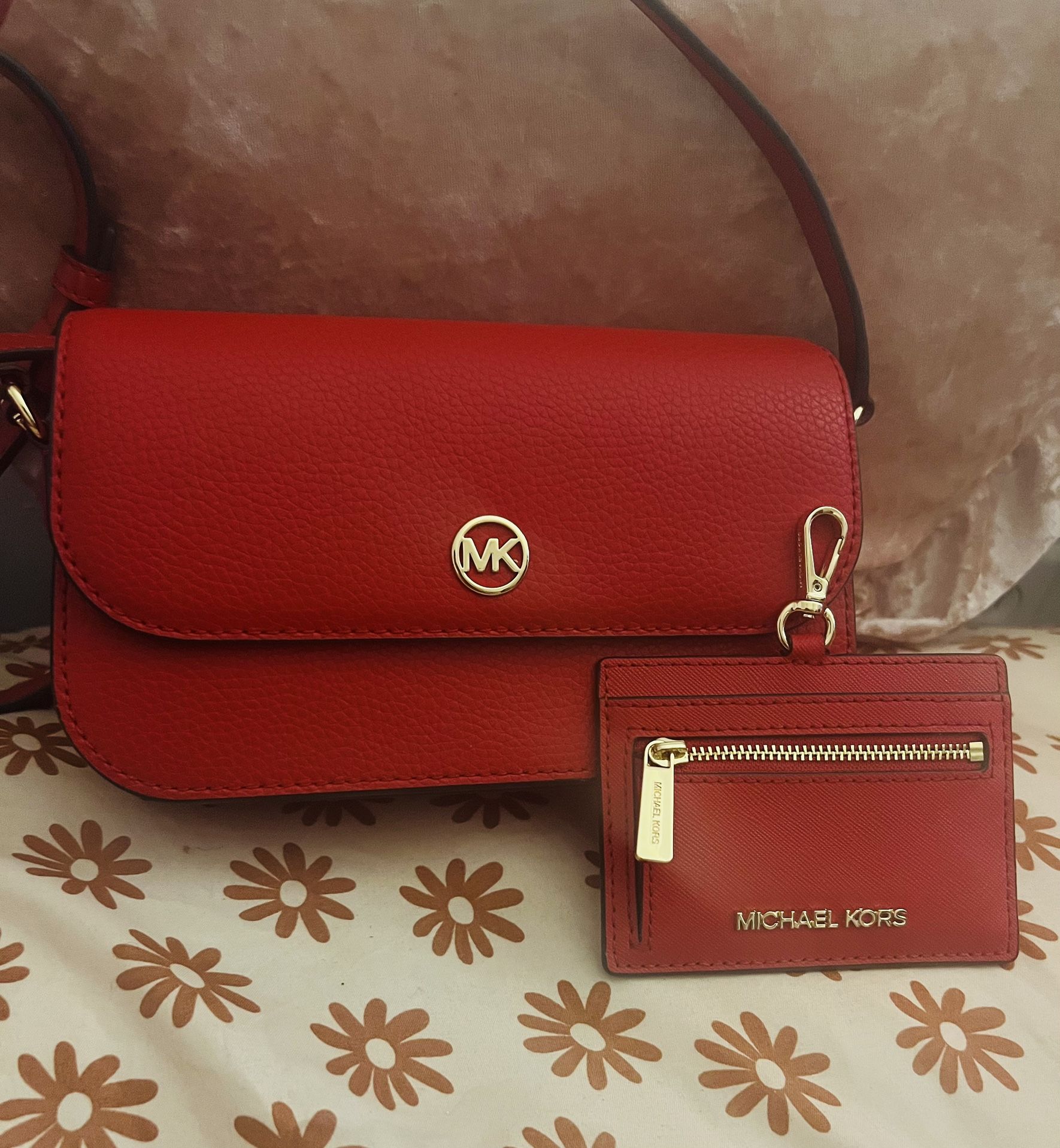 Micheal Kors Cross Body Bag And Card Holder