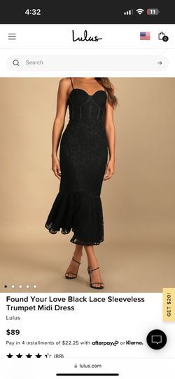 Lulus Black Dress Size large New