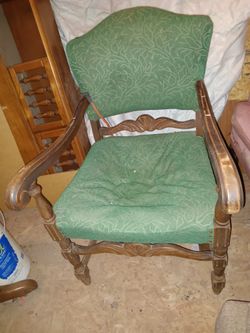 Quality Carved Wood Antique Armchairs