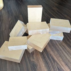 Clear acrylic blocks for fabrication, art projects, staging, etc