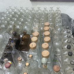 Empty Patron Bottle And Other Bottles