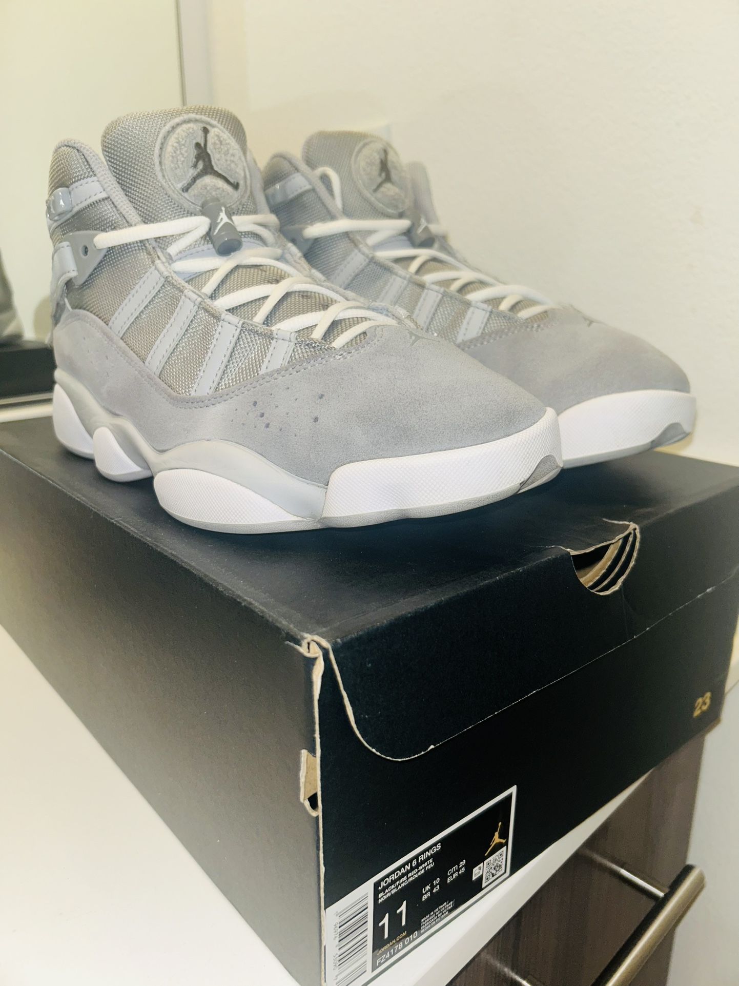 Jordan 6 Rings Men's Grey 