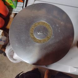 Kensington Ware Art Deco Aluminum And Brass Zodiac  Platter