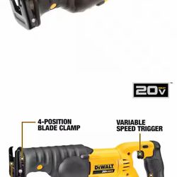 DEWALT 20V MAX Cordless Reciprocating Saw tool Dcs380b