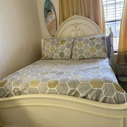 Bed Frame, Dresser, Desk Set