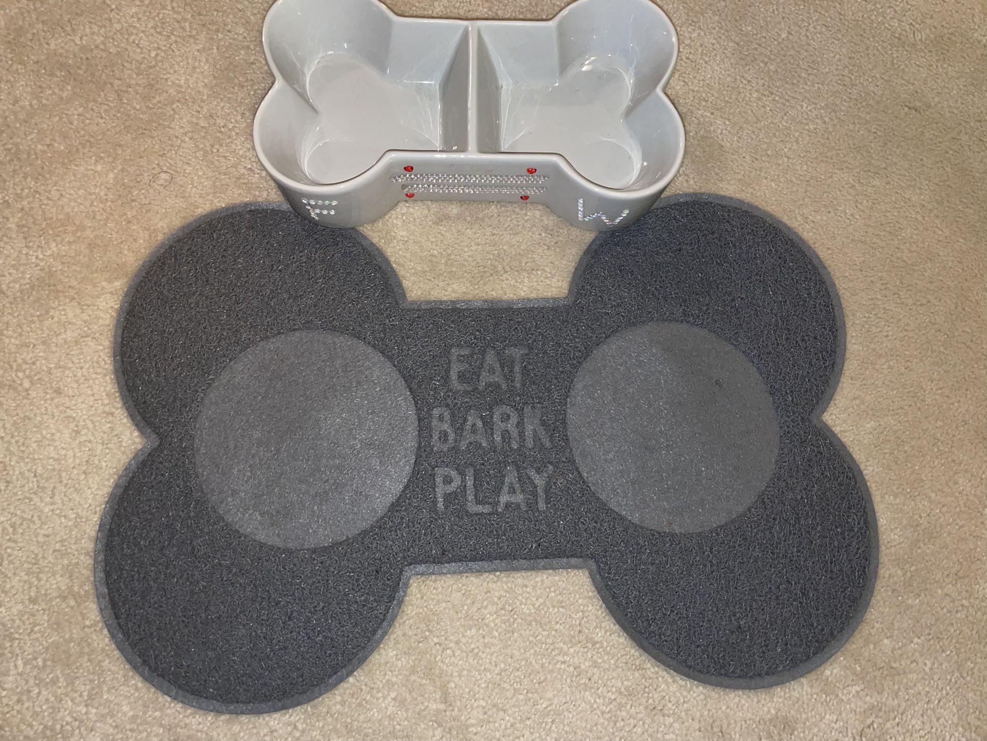 Dog Feeding Mat & Bowl