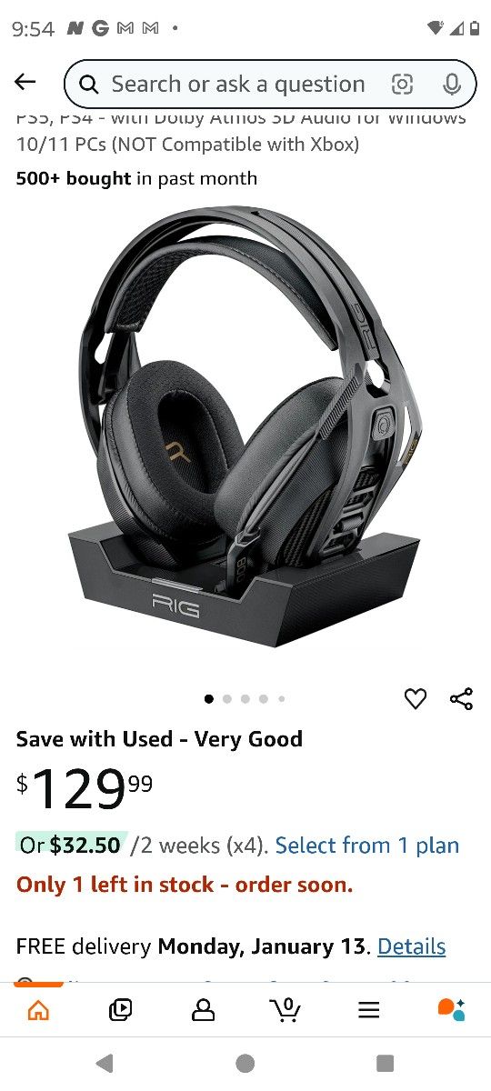RIG 800 PRO HD Wireless Gaming Headset & Multi-Function Base Station - Compatible with PC, Mac, PS5, PS4 - with Dolby Atmos 3D Audio for Windows 10/11