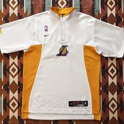Vintage Nike Y2K Los Angeles Lakers Warm Up Top/Shooting Shirt Men’s Medium