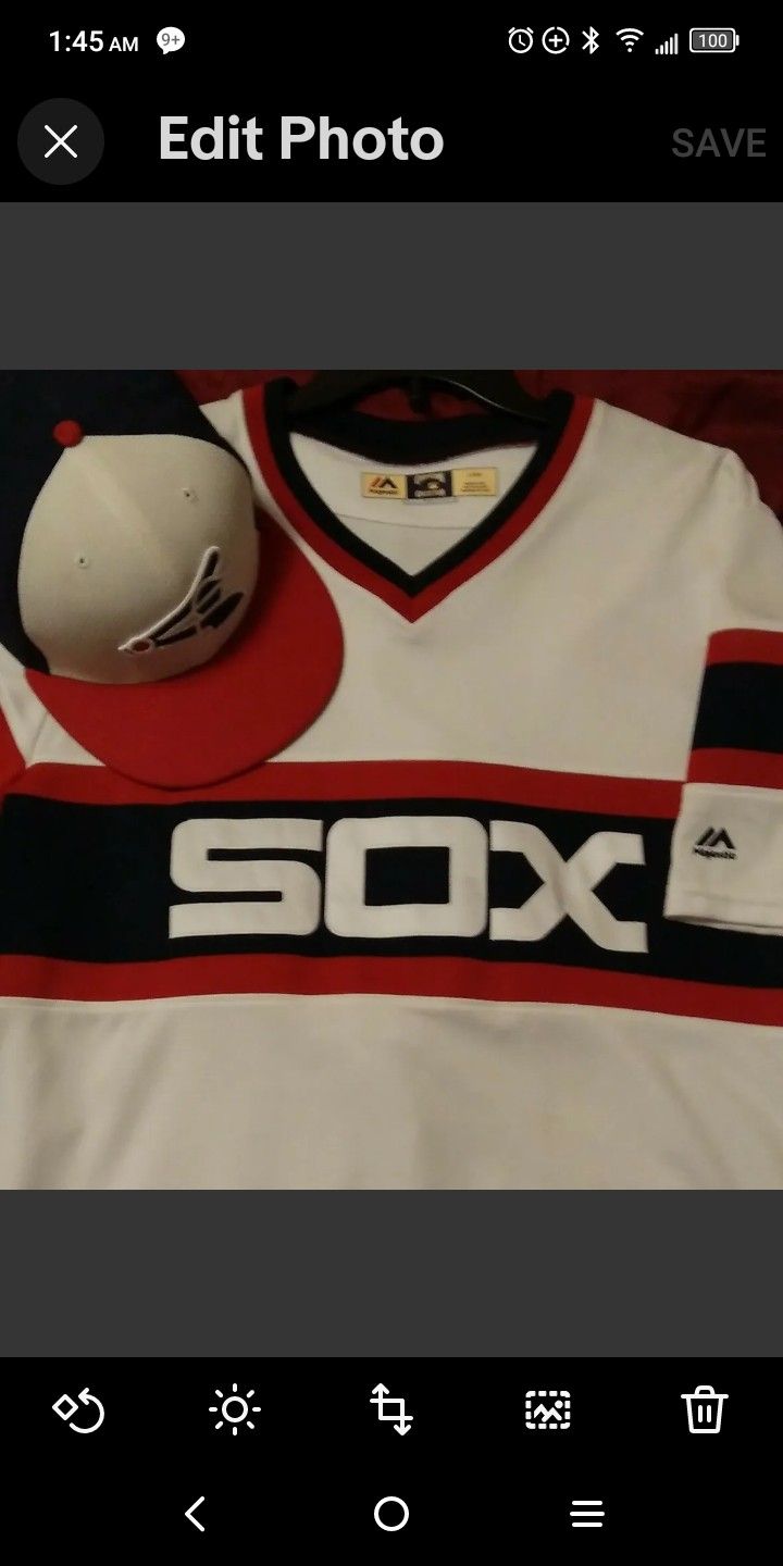 Chicago White Sox Throwback Jersey and Hat