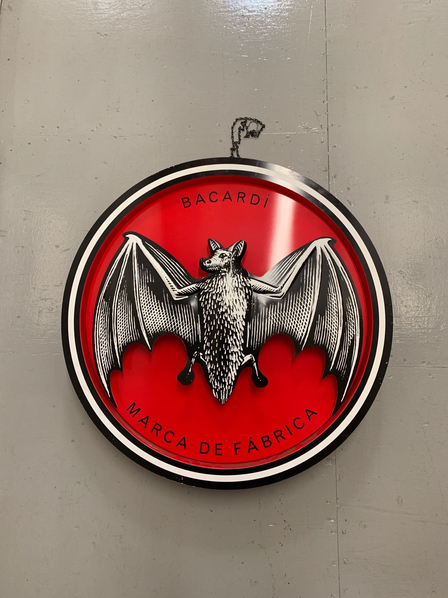 Bacardi hanging sign