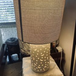 Modern Table Lamp w/ Fabric Shade - 3 Light Settings | Retails $75