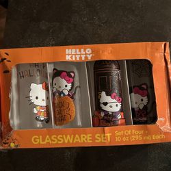 Hello Kitty Glass Cups 