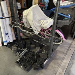 Weights And Squat Rack