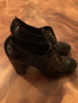 Theory black platform heels size 38.5 used