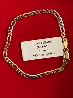 .925 tri color bracelet
