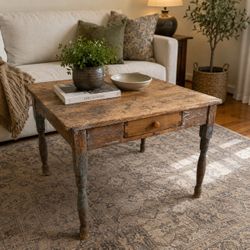 Primitive Antique Pine Coffee Table