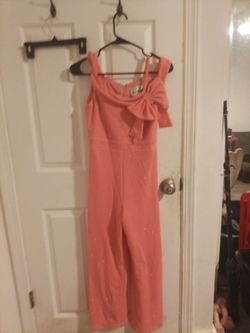 GLAM JUMPSUIT CORAL Size Small