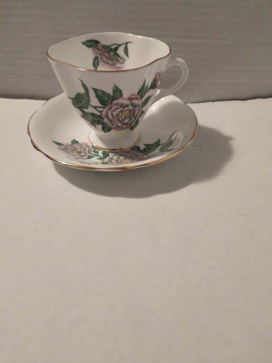 Vintage Clarence English Bone China Cup & Saucer