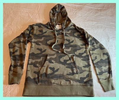 American Eagle Outfitters Camouflage XS Long Sleeve Hooded Pullover Sweatshirt