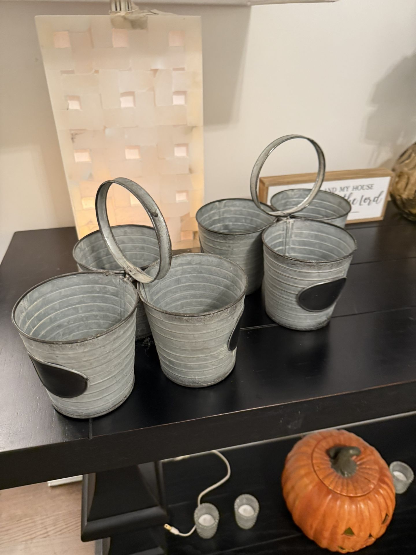 Metal Buckets (set Of 2)