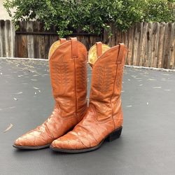 Rebelde Western Cowboy Boots – Made in Mexico – Size 27.5  (US Men’s 9/9.5) Embossed Leather