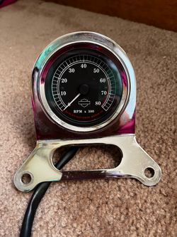 Harley Davidson Chrome Tachometer RPM Gauge