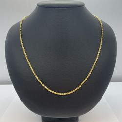 22k Gold Rope Chain. New.