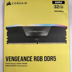 CORSAIR - VENGEANCE RGB 32GB (2x16GB) DDR5 5600MHz C40 UDIMM Desktop Memory - Black 