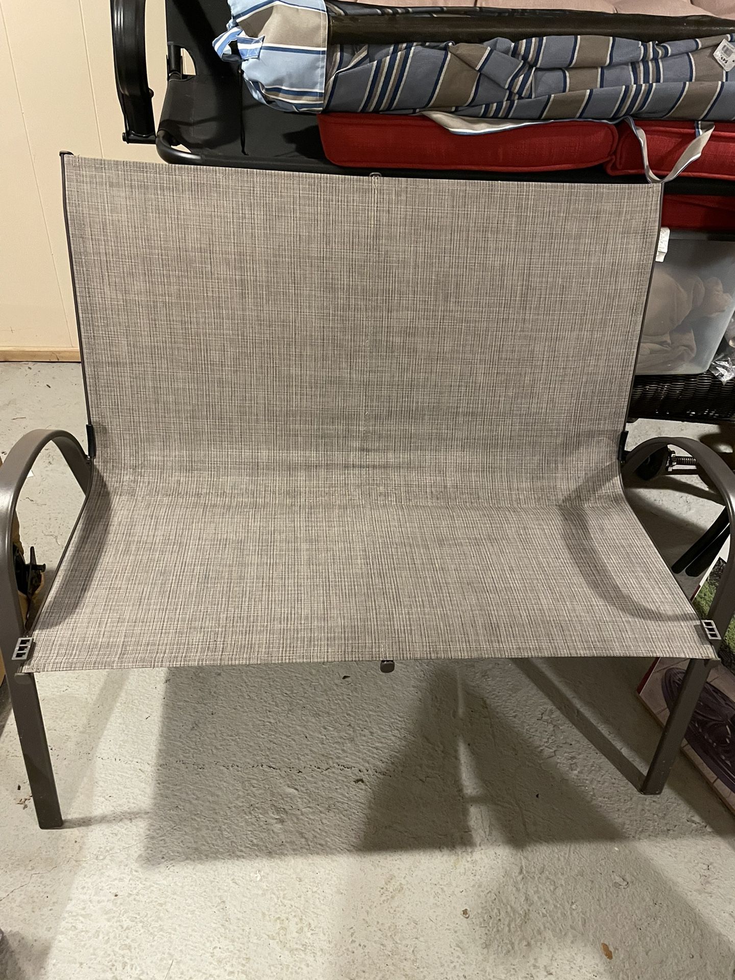 Patio furniture table loveseat and 3 chairs