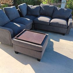 /////BEST OFFER /////// 3 Piece Sectional Gray Sofa Couch-DELIVERY AVAILABLE!!!!!!!!