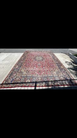 10 X 13 Handmade Persian Kerman Rug