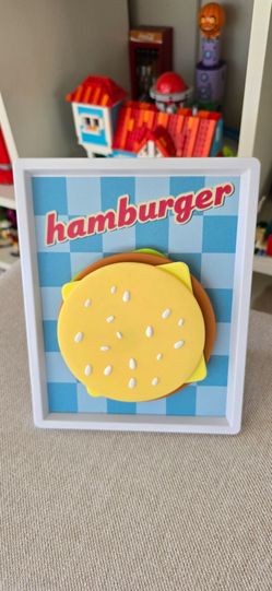 Hamburger Theme Drink Coaster
