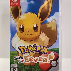 Nintendo Switch Let's Go Eevee Like New 