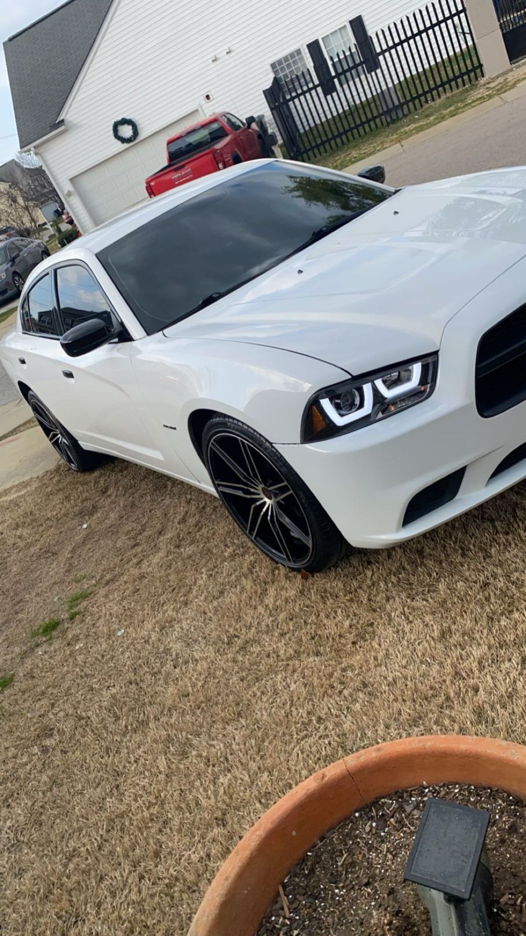 22 Inch Black N Chrome Rims