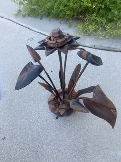 Wood Flower Arrangement