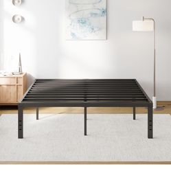 Queen Size Metal Bed Frame And Mattress 