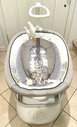 Graco Sense2Soothe Baby Swing with Cry Detection Technology, Grey, Infant