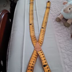 Vintage Tape Measure Suspenders 