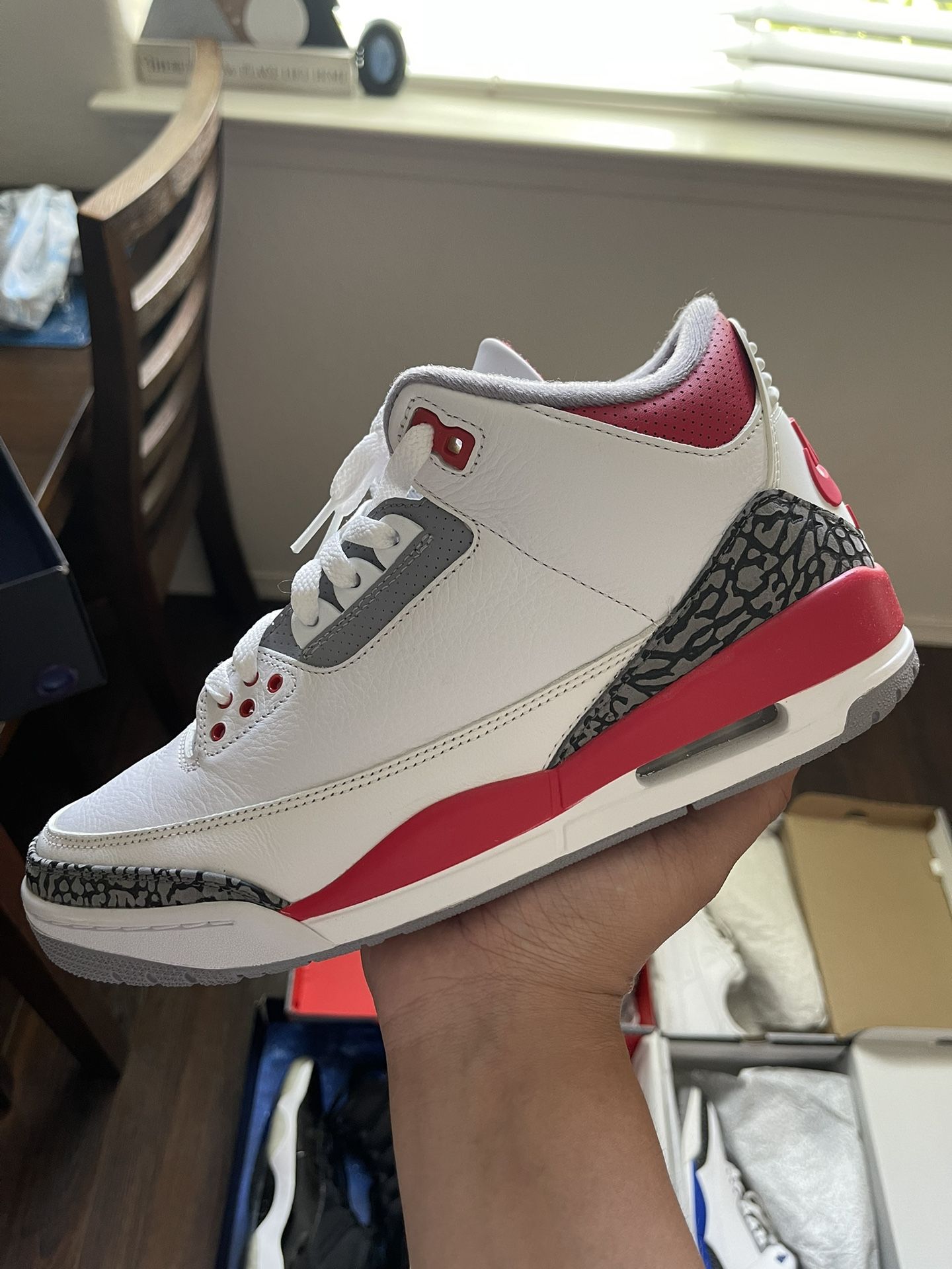 Jordan Retro 3 Fire Red - Size 10 w/ Original Box