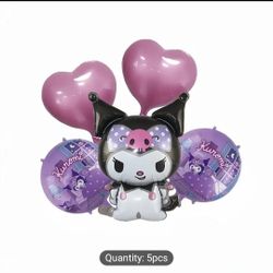 Kuromi 5 Piece Balloons
