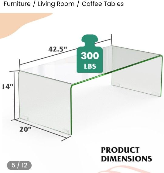 Tempered Glass Coffee Table