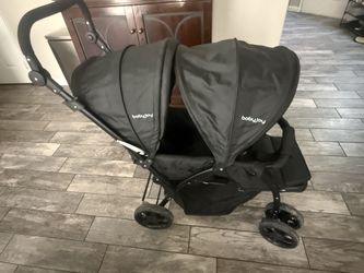 Twin baby double stroller