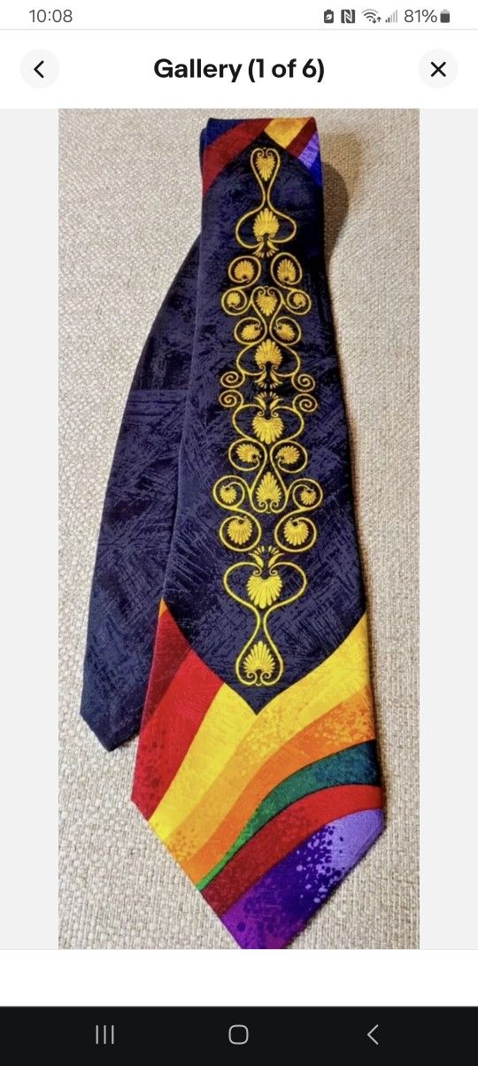 Vintage Rush Limbaugh 100% Silk Tie 